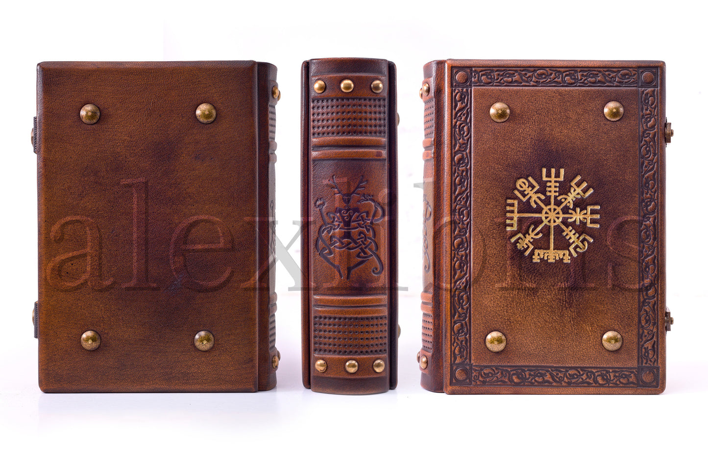 Vegvisir Leather Journal: Large 7.5 x 10 Inches, 600 Blank Pages - Discover the Mysteries of the Viking Age with this Norse-inspired Journal