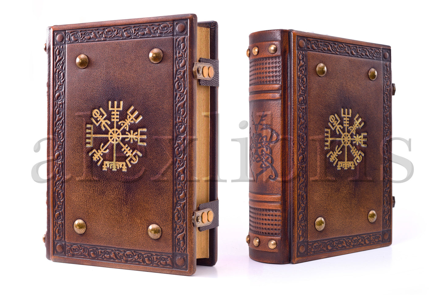 Vegvisir Leather Journal: Large 7.5 x 10 Inches, 600 Blank Pages - Discover the Mysteries of the Viking Age with this Norse-inspired Journal
