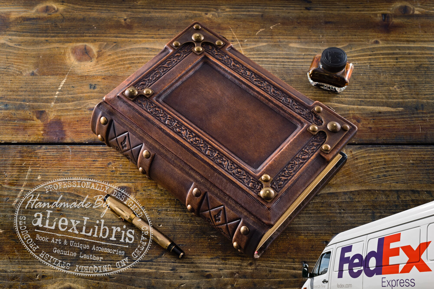 Medieval Leather Journal: Large 8 x 10 Inches, 600 Blank Pages - Delve into the Mystical World with this Enchanting Book of Shadows, Magical Journal, and Traveler Sketchbook