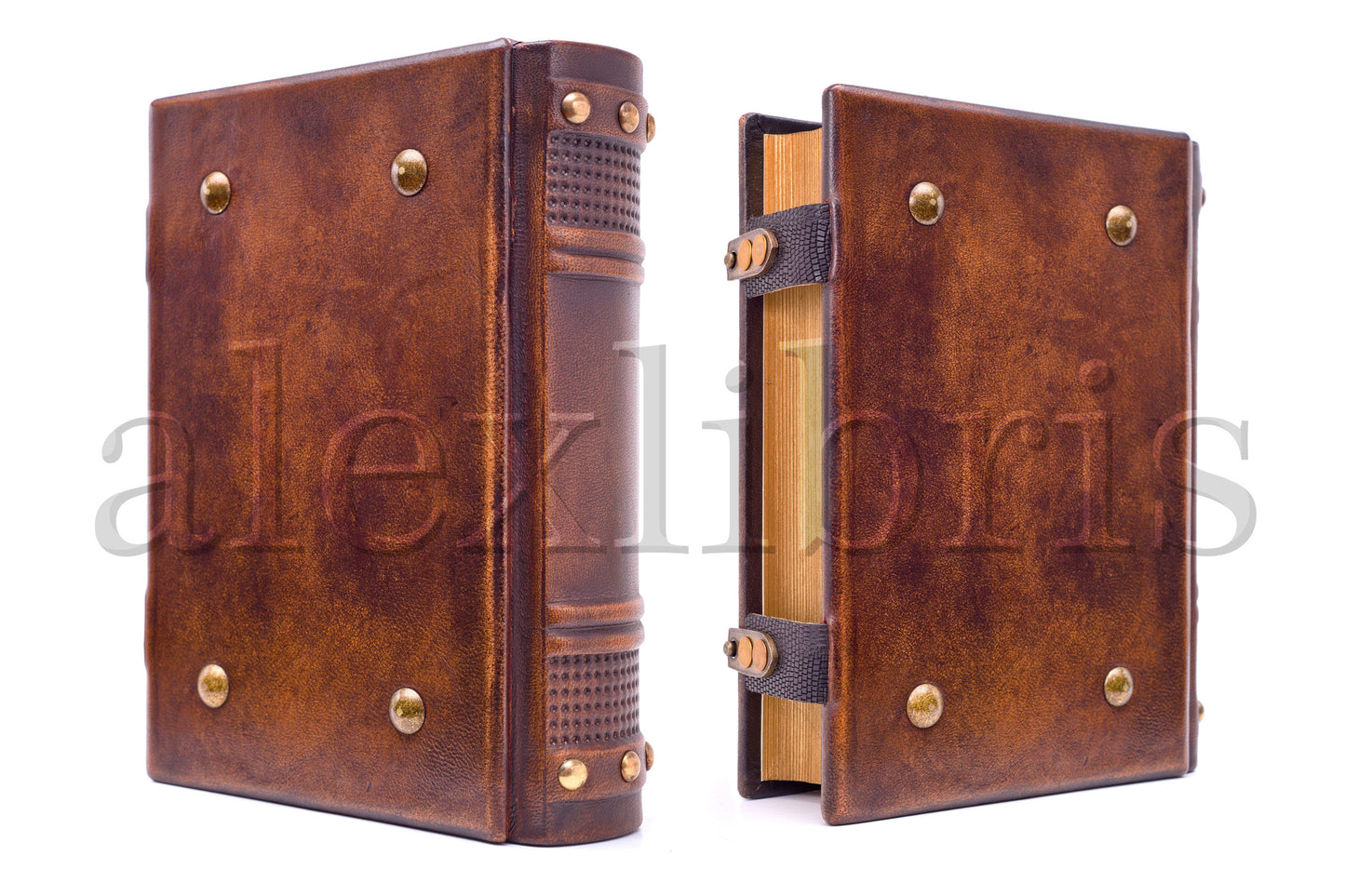 Basmala Leather Journal: 7.5 x 10 Inches, 600 Blank Pages - Embark on a Journey of Calligraphy and Inspiration with this Medieval-Styled Leather Journal