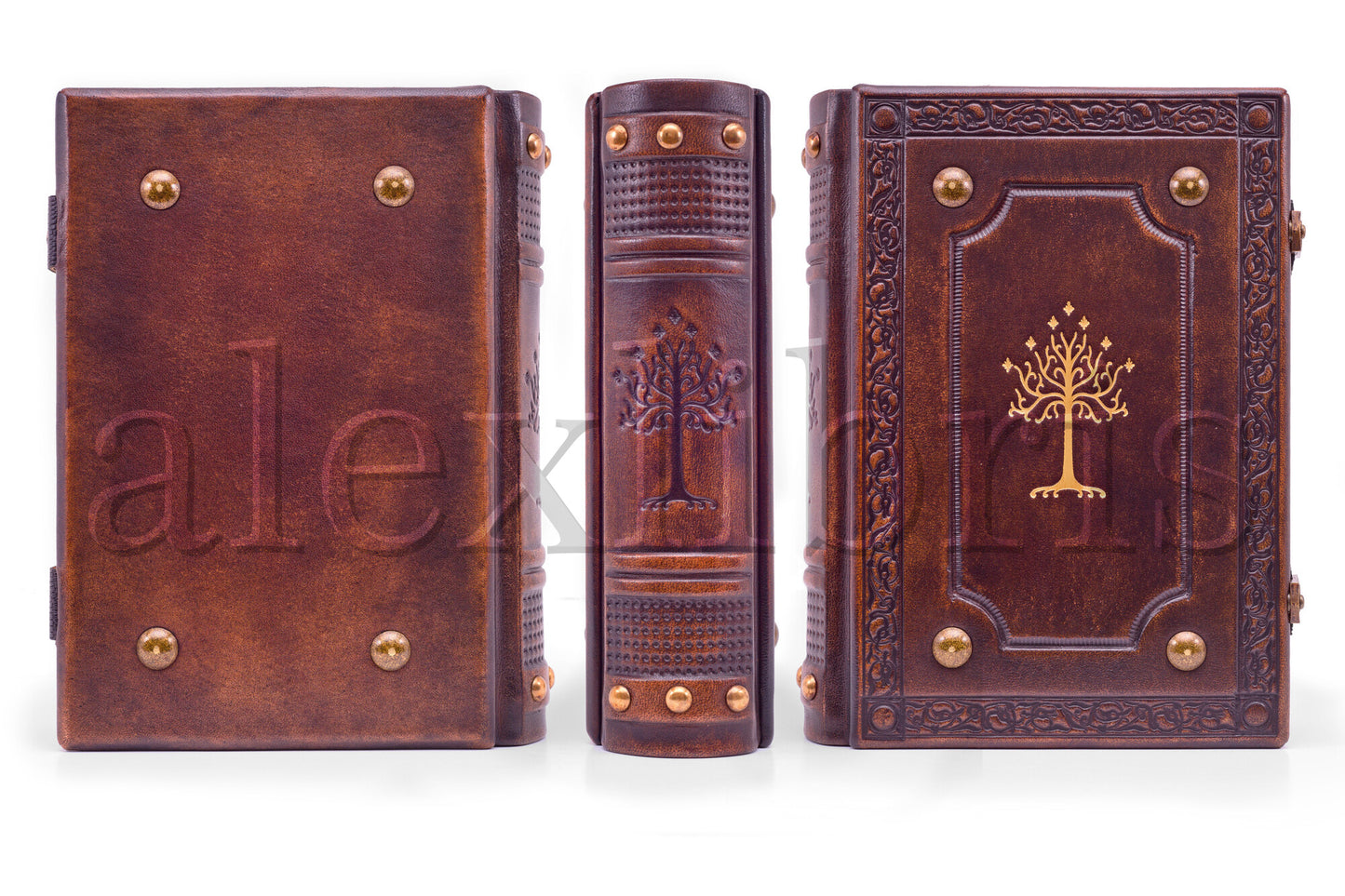 Gondor Tree Leather Journal: Large 7.5 x 10 Inches, 600 Blank Pages - Realm of Gondor with this Antiqued Leather Journal