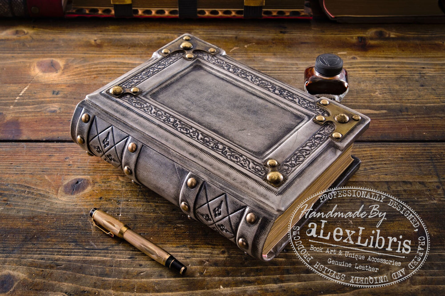 Medieval Leather Journal: Large 8 x 10 Inches, 600 Blank Pages - Delve into the Mystical World with this Enchanting Book of Shadows, Magical Journal, and Traveler Sketchbook