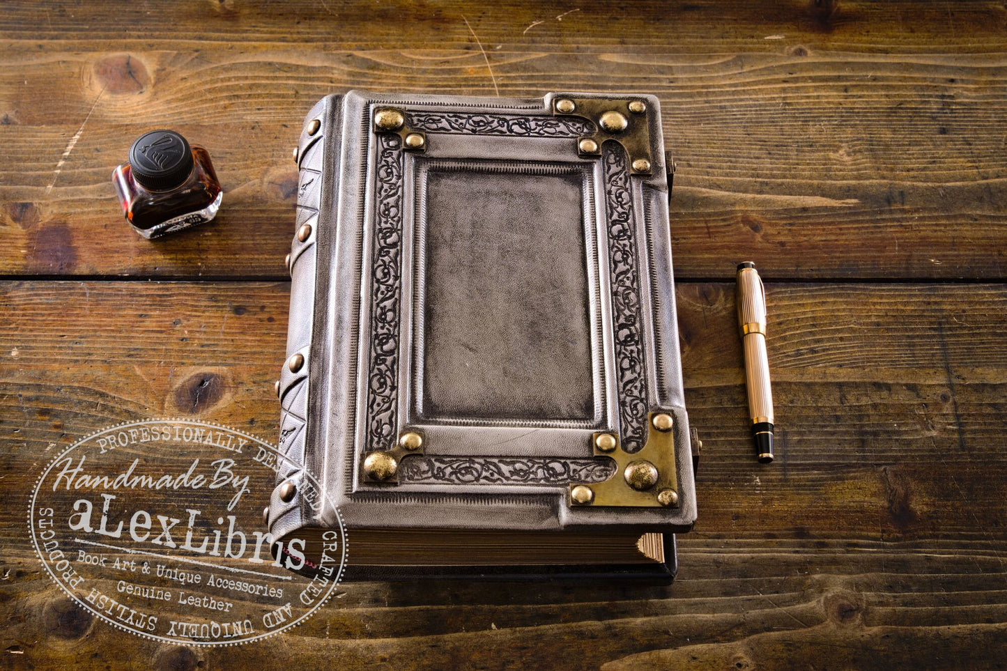 Medieval Leather Journal: Large 8 x 10 Inches, 600 Blank Pages - Delve into the Mystical World with this Enchanting Book of Shadows, Magical Journal, and Traveler Sketchbook