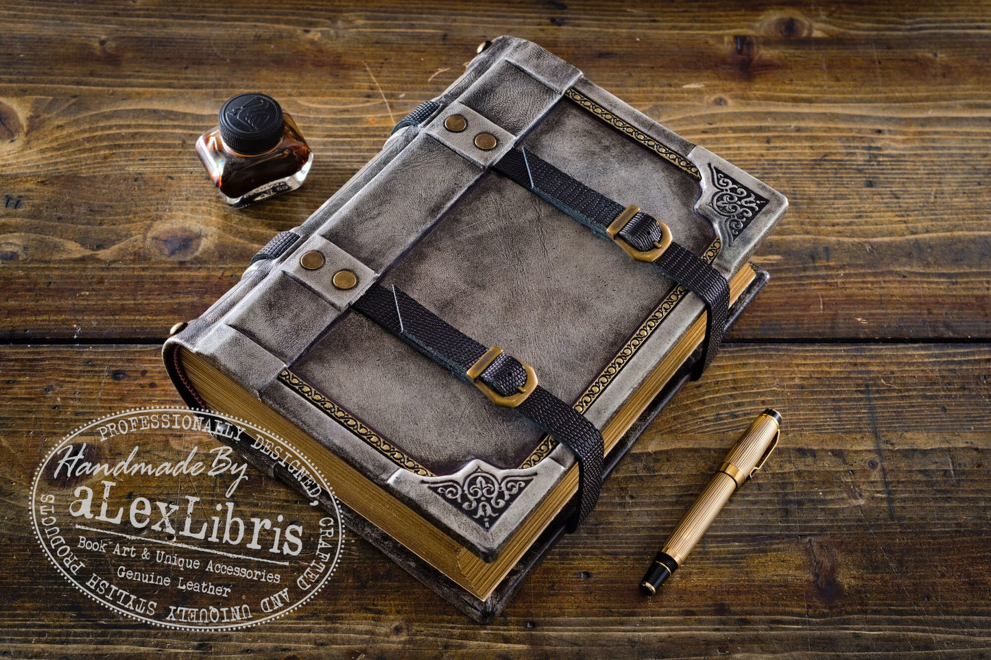 Belted Secrets: 8 x 10 Inches, 600 Blank Pages - Unveiling Mysteries with a Strap Closure