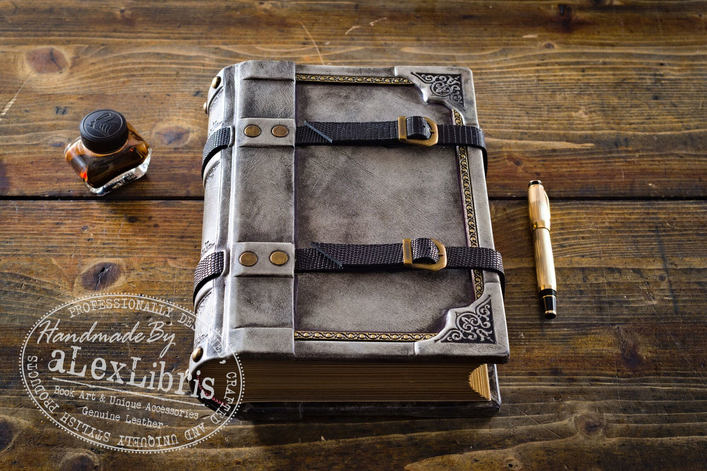 Belted Secrets: 8 x 10 Inches, 600 Blank Pages - Unveiling Mysteries with a Strap Closure