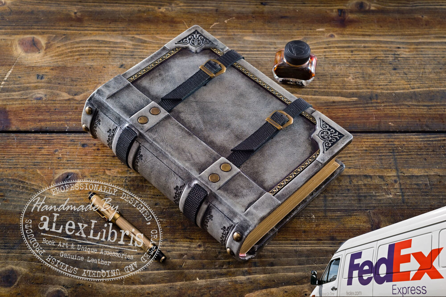 Belted Secrets: 8 x 10 Inches, 600 Blank Pages - Unveiling Mysteries with a Strap Closure