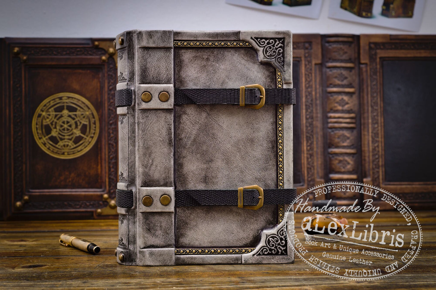 Belted Secrets: 8 x 10 Inches, 600 Blank Pages - Unveiling Mysteries with a Strap Closure