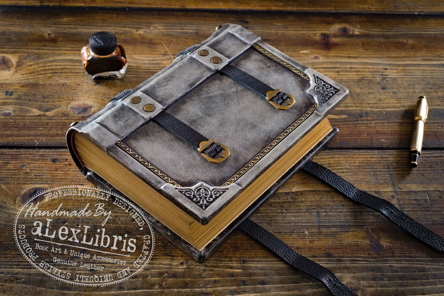 Belted Secrets: 8 x 10 Inches, 600 Blank Pages - Unveiling Mysteries with a Strap Closure