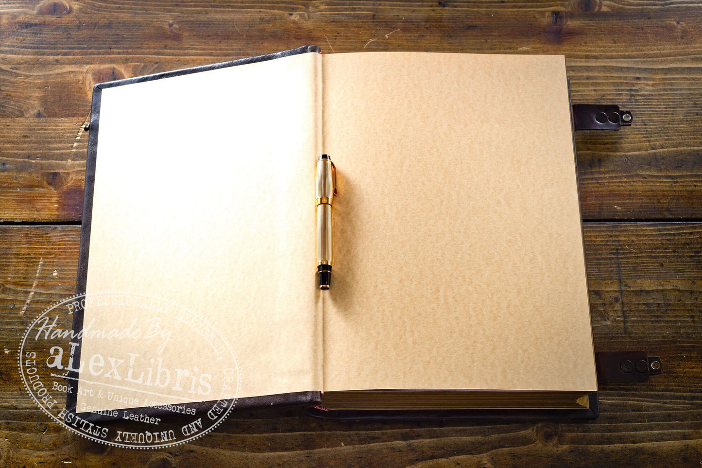 Alchemy Leather Journal: Large 10 x 13 Inches, 500 Blank Pages - Unleash Your Inner Alchemist with this Striking Red Leather Journal