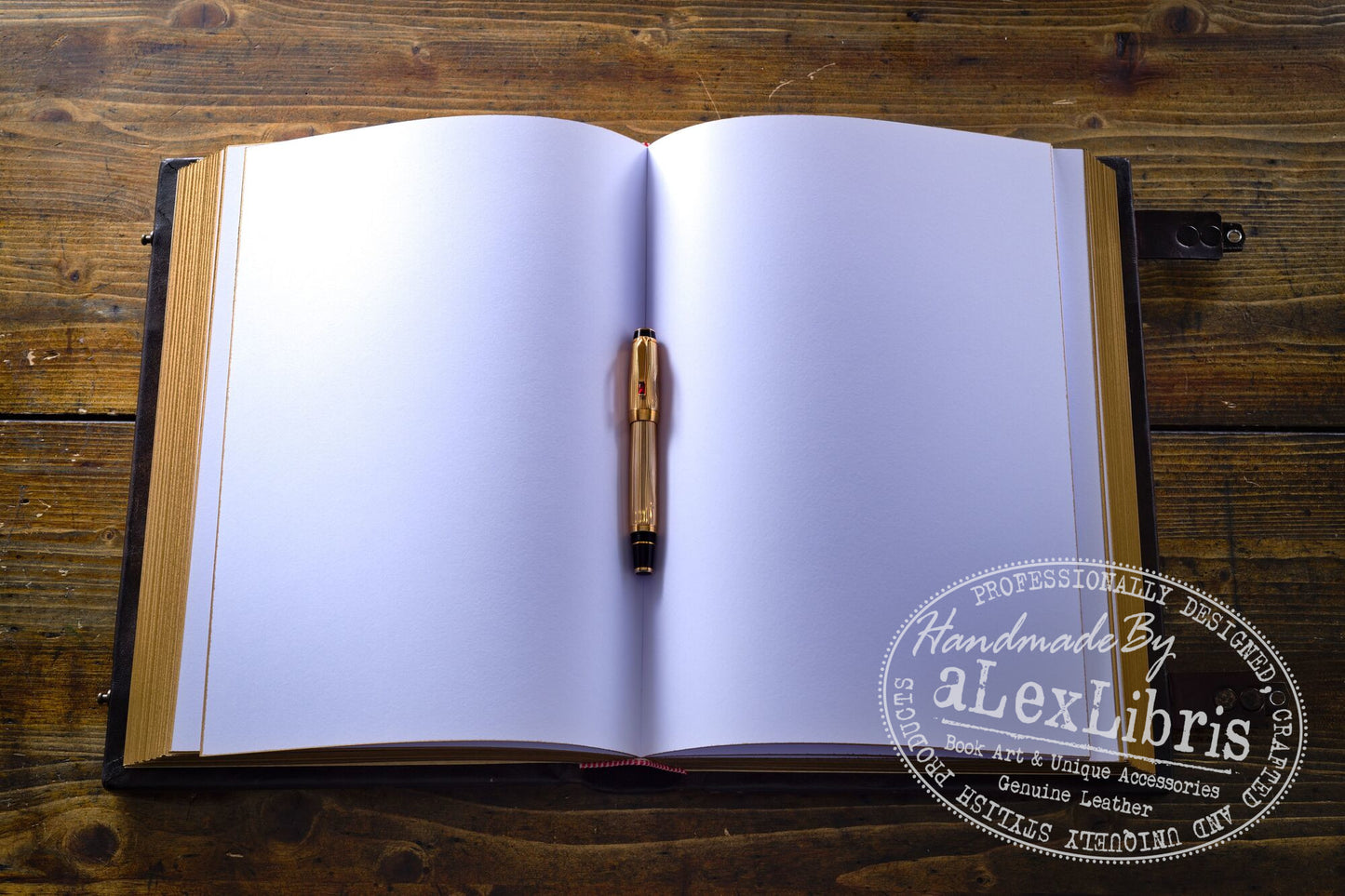 Alchemy Leather Journal: Large 10 x 13 Inches, 500 Blank Pages - Unleash Your Inner Alchemist with this Striking Red Leather Journal