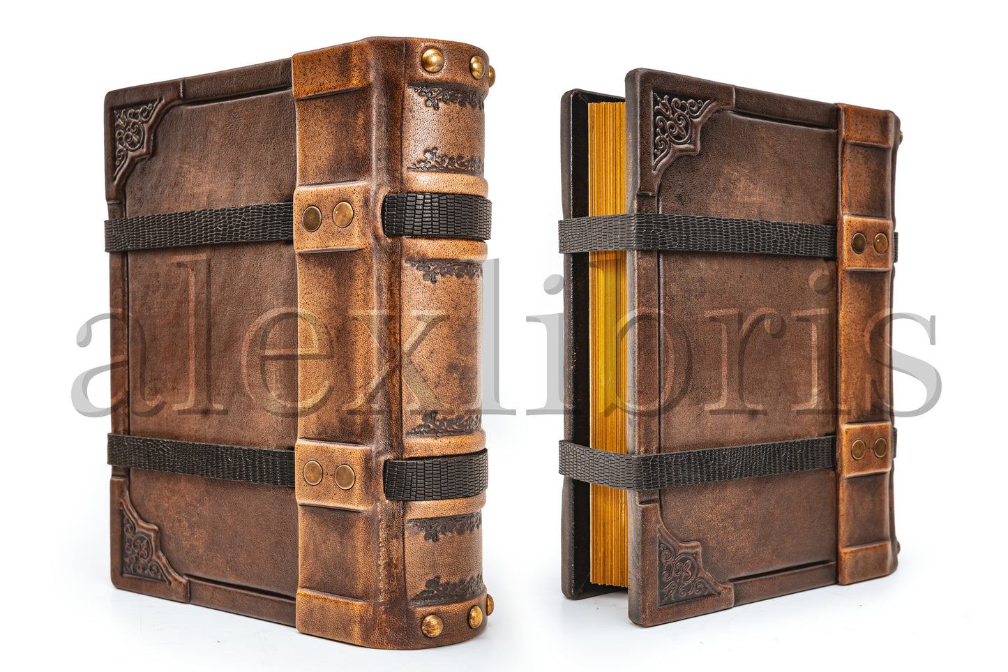 Belted Secrets: 8 x 10 Inches, 600 Blank Pages - Unveiling Mysteries with a Strap Closure