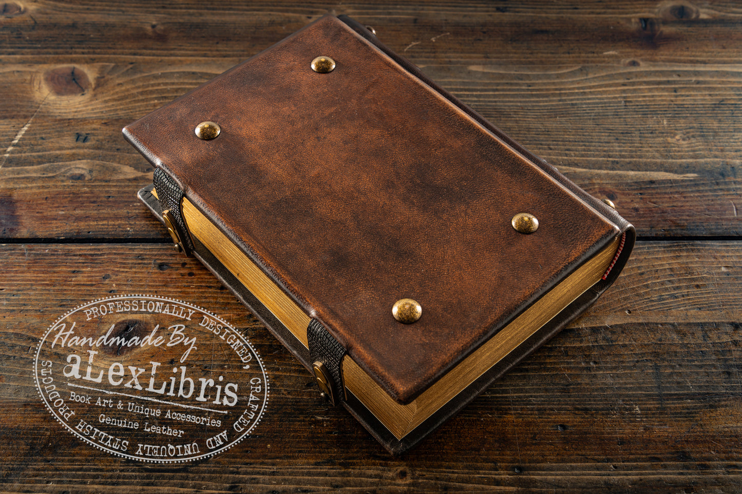 Basmala Leather Journal: 7.5 x 10 Inches, 600 Blank Pages - Embark on a Journey of Calligraphy and Inspiration with this Medieval-Styled Leather Journal