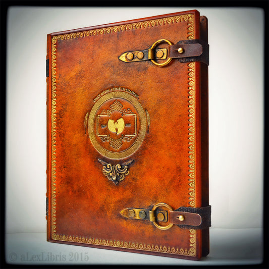 Wu-Tang Clan Leather Book: 8.5x11 Inches, 156 Printed Parchment Pages - Chronicles of Hip-Hop Legends and the Wu-Tang Legacy