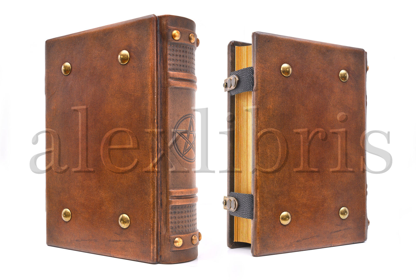 Alchemy Leather Journal: Large 7.5 x 10 Inches, 600 Blank Pages - Unleash your Inner Alchemist with this Antiqued Leather Journal