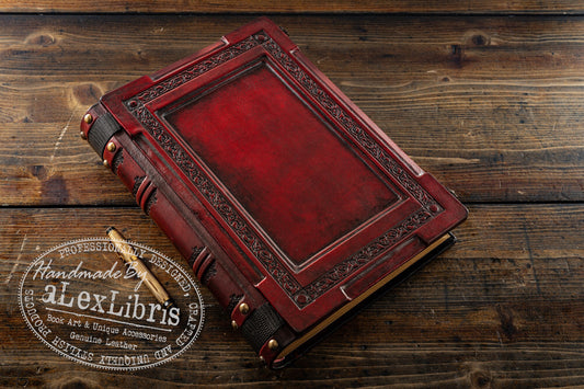 Medieval styled leather journal: Large 10" x 13" - Book of Shadows - Magical journal - Magician book - Traveler sketchbook