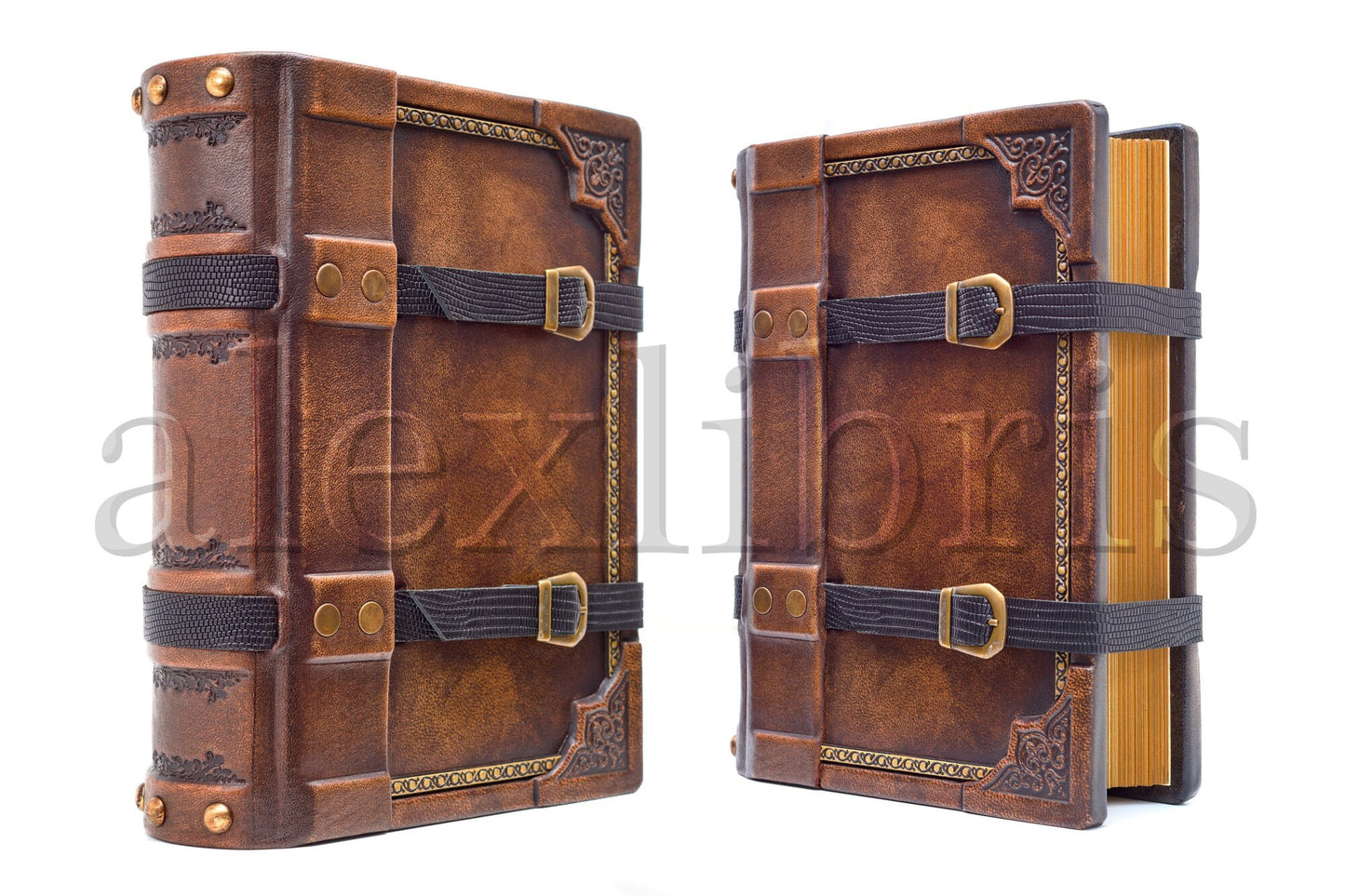 Belted Secrets: 8 x 10 Inches, 600 Blank Pages - Unveiling Mysteries with a Strap Closure
