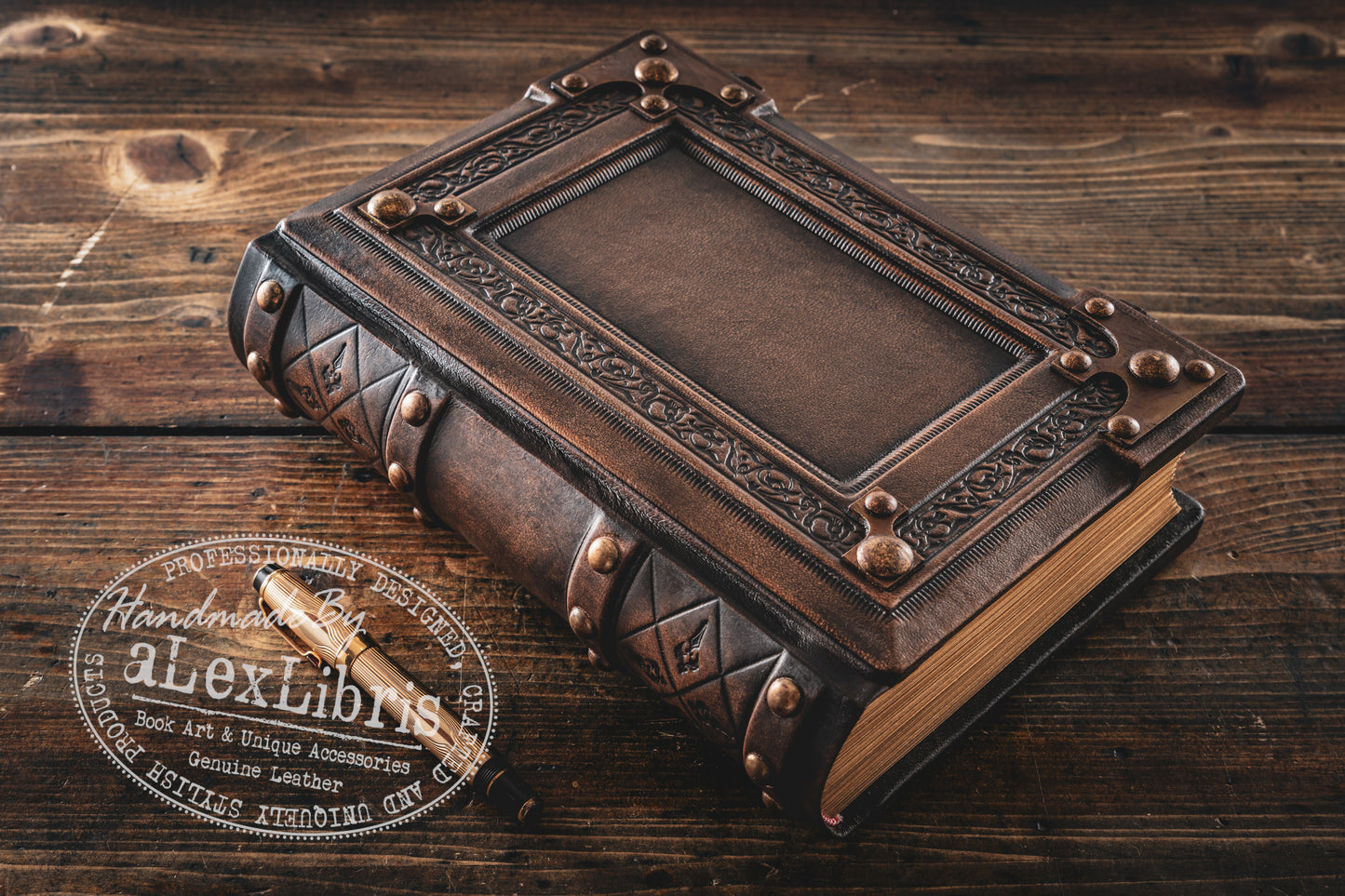 Medieval Leather Journal: Large 8 x 10 Inches, 600 Blank Pages - Delve into the Mystical World with this Enchanting Book of Shadows, Magical Journal, and Traveler Sketchbook